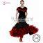 AB033 Black and red Puffy Show Dance Wear, Modern Dance Wear