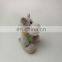 cuddly animal plush toy keyring light color hippo keychain