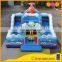 Custom inflatable combine slide bouncer with ocean painting