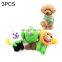 latest creative 3 PCS Pet Supplies Cat and Dog Cartoon Fruit Wear-resistant Interactive Cute Toy, Random Delivery