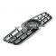 Matte Black AMG Style GRILLE GRILL for Mercedes-Benz W203 C-Class Sedan 4-pin