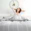 Reversible Removable Quilt Bed Full Queen Cotton Linen Blended Duvet Cover Set