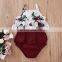 Toddler Newborn Baby Kid Girls Flower Clothes Set infant Summer Vest T shirt Top + Ruffles Bloomers Shorts Outfits