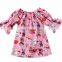 Baby Girl DOG FULL PRINT  Dress Kids Toddler Cotton 3/4 Sleeve Princess DRESS Valentine Day