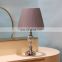 Popular design cheap wholesale bedside metal study lamp with crystal decorative