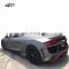 High quality R style body kit for audi R8 front bumper rear bumper side skirts and rear spoiler for audi r8