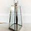 2021 Home Decor Glass Silver Gold Mini Candle Holder Stainless Steel Lantern For Decoration