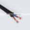 Black Round Braided Cable 2*0.75 Electric Wire Decorative Textile Cable For Lighting Bulbs
