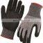 EN388 13997 Sandy Nitrile Coating Anti Cut Safety Gloves Cut Resistant Gloves