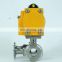 DKV DN50 hidraulic actuator air control sanitary ss304 food grade tri clamp 3 way ball pneumatic valve