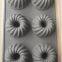 Baking tools Baking tin Non-stick 6 round hollow cake mold Baking doughnut mold Small bread non-stick baking tray Cookie baking mold