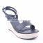 2016 new wedges lady fancy wholesale platform ankle strap sandals shoes