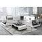 G8045B L shaped sofa modern design genuine leather living room sofa set