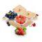 Ceramic Snack Serving Tray 4-Compartment Bamboo Serving Platter With Bamboo Lid and Pallets for Food,Snacks,Condiments