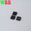 Silicone Rubber Grommet Black Rectangular Rubber Foot Stopper Hole Plug
