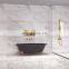 Bathroom shower room matte gold black 12