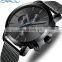 Crrju 2287 Advertisement Mens of Quartz Watch Chrono Steel Mesh Strap Beautiful Watches for Men