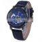 Winner 614 Simple Mechanical Automatic Luxury Watches Men Leather Hollow Out Wristwatches Mechanical Watch