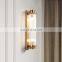 Nordic Light luxury Wall lamp E14 Crystal pillars Rotated Slim waist corridor Lights E14 For sitting room background Wall Lights