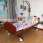 Alloy Guardrail Back Adjustable Wooden Medical Home Care Nursing Single Bed with Rehabilitation Exercise Over Bed Pole Hoist