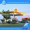 Ce Certification light steel space frame structure for gas station
