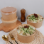 Wholesale Disposable Packaging Box Kraft Paper Round Salad Bowl