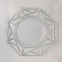 Hot Sale Silver Rimmed Clear Plastic Charger Plate Wedding Decoration