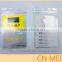 Waterproof Type PVC Clear Plastic Horizontal Name Tag Badge ID Card Holders