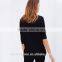 Black Women Fashion OEM Custom Made t Shirt Design Cotton t Shirt TS045