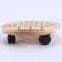 movable wooden Flower display Shelf, Plant Stand