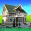 modern steel villa/ carport prefab home/prefabricated home