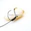 fashion bracelet wax rope adjustable gold bead bracelet with heart pendant