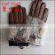 2016 fashion and sexy women rabbit fur cuff industial leather hand glove for warm winter