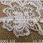 Hot sale Stock 13.5cm cotton creamy white embroudery water soluble Flower lace