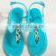 2015 candy color pvc jelly sandals for women