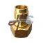 low lead brass water meter weld fitting for copper tube