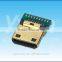 Made in china Mini HDMI 19M solder brass cover HDMI connector