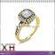 18K Sterling Silver Cushion-cut Cubic Zirconia Ring for Women