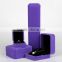 Custom Cheap Purple Velvet Jewelry Gift Boxes