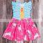 2015 boutique custom kids dress wholesale children frocks designs baby girls ruffle dress