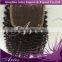 7A curly malaysian virgin hair lace closure 4x4 middle/free 3 part human hair closure Deep Curly on sale