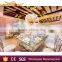 indoor glass top dining square wedding banquet table with crystal