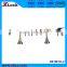 Classic iron curtain rod/curtain pole with willow leaves finial (8019H1L2)