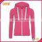 Manufacturer big size sports long sleeve polyester cotton women zipper sweater hoddies