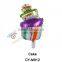 2016Wholesale Mini size Happy Birthday cake shaped foil balloon helium balloon for birthday party