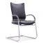 high quality chrome legged chair with leather cover