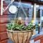 wire iron wall hanging baskets on sale