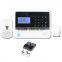 4 wireless relay outputs control wireless gsm alarm system for home appliances control,lights,curtain,water heater etc