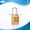 AJF 2015 Hotsale 20mm small metal brass 4 wheel bag number lock