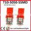 t5 w5w led dashboard lighted bulbs T10 W5W 194 5050 5SMD auto led light